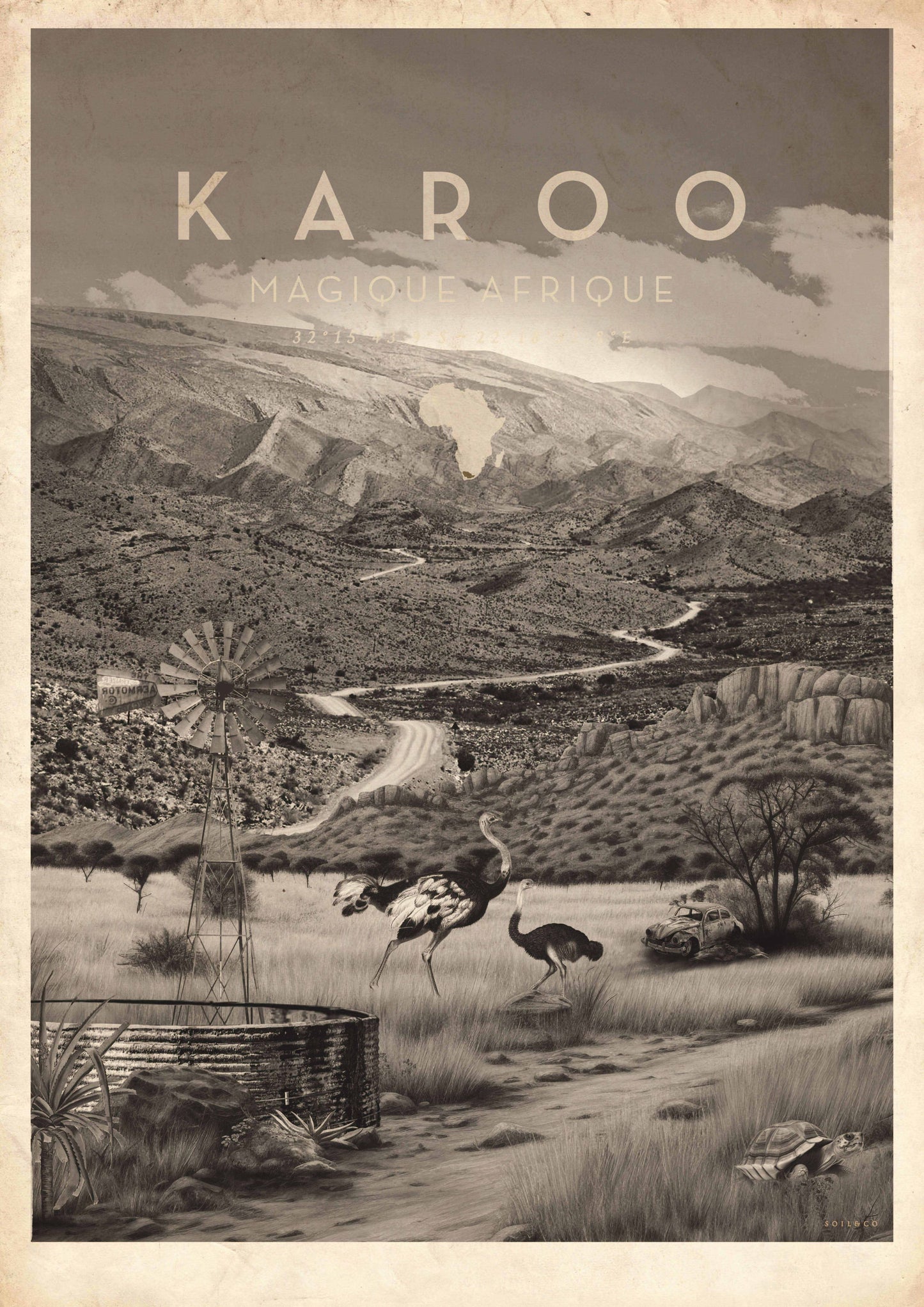Magique Afrique Local Greyscale (Karoo)