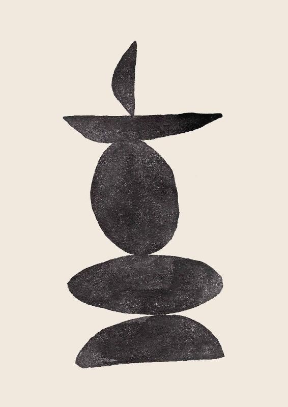 B&W Abstract  - Stacked 1