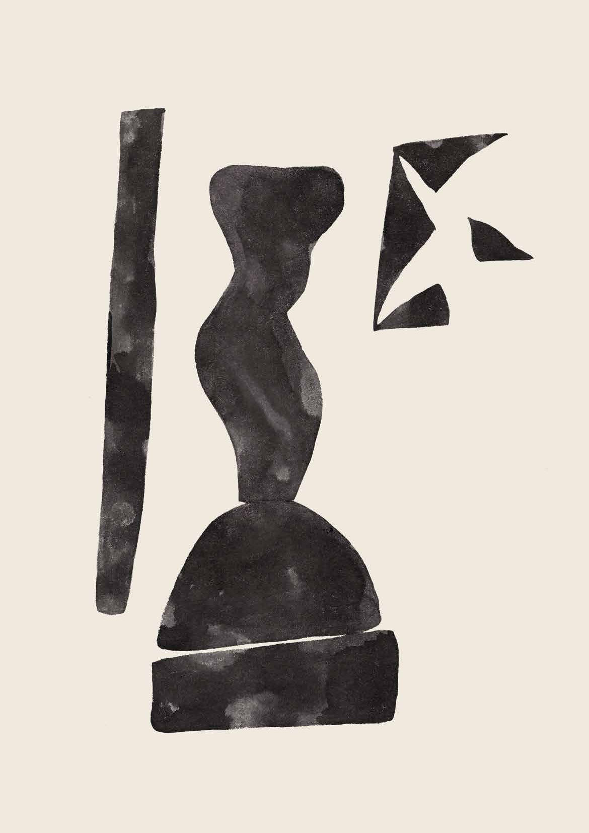 B&W Abstract  - Stutue