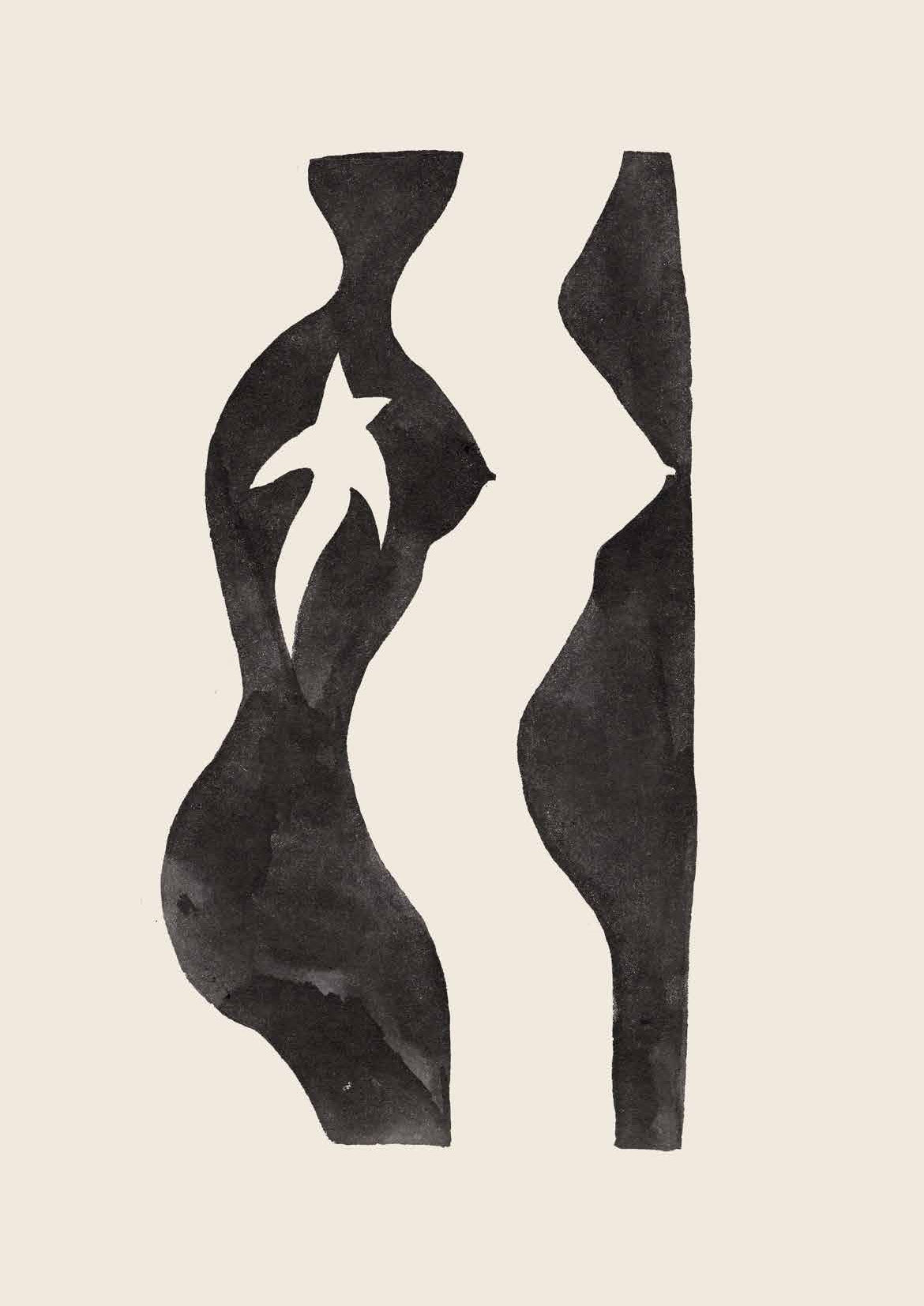 B&W Abstract  - Woman