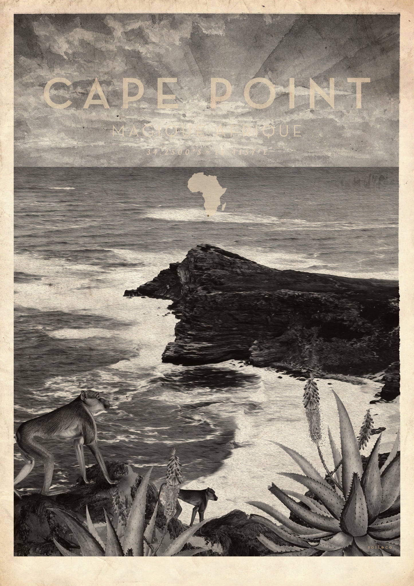 Magique Afrique Local  Greyscale (Cape Point)