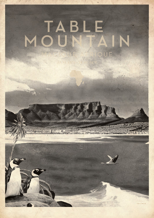 Magique Afrique Local  Greyscale (Table Mountain)